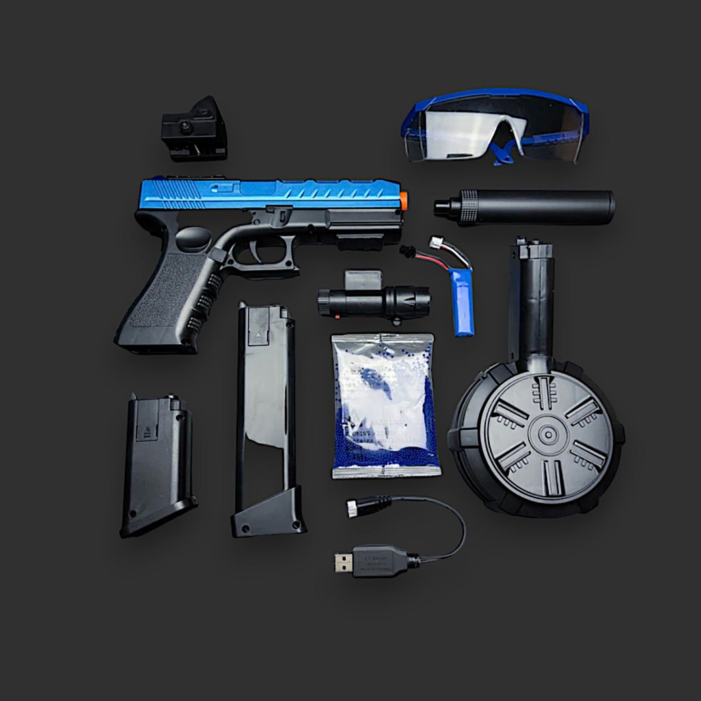 GLE 817s Chrome Blue Blaster: - BlasterMasters