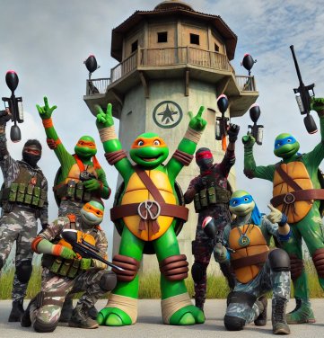 Resque the turtle Event - BlasterMastersPaintball events